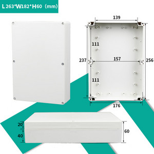 Razvodna kutija ABS plastika Otporna na prašinu Vodootporna IP65 Univerzalne električne kutije DIY Kućište Projektno kućište s fiksnim uhom