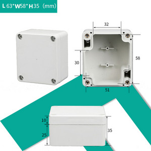 Razvodna kutija ABS plastika Otporna na prašinu Vodootporna IP65 Univerzalne električne kutije DIY Kućište Projektno kućište s fiksnim uhom