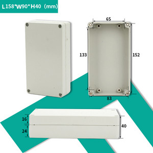 Razvodna kutija ABS plastika Otporna na prašinu Vodootporna IP65 Univerzalne električne kutije DIY Kućište Projektno kućište s fiksnim uhom