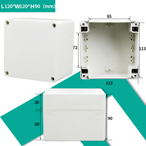 Razvodna kutija ABS plastika Otporna na prašinu Vodootporna IP65 Univerzalne električne kutije DIY Kućište Projektno kućište s fiksnim uhom