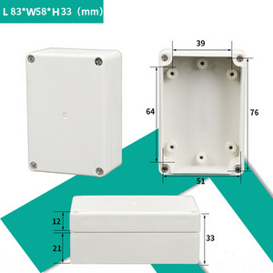 Razvodna kutija ABS plastika Otporna na prašinu Vodootporna IP65 Univerzalne električne kutije DIY Kućište Projektno kućište s fiksnim uhom