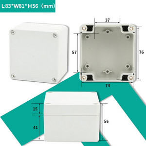 Razvodna kutija ABS plastika Otporna na prašinu Vodootporna IP65 Univerzalne električne kutije DIY Kućište Projektno kućište s fiksnim uhom