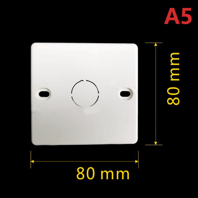 Podesiva montažna kutija Kazetna sklopka Utičnica Razvodna kutija Skrivena skrivena unutarnja montažna kutija Tip poklopca 86 Bijela crvena kutija