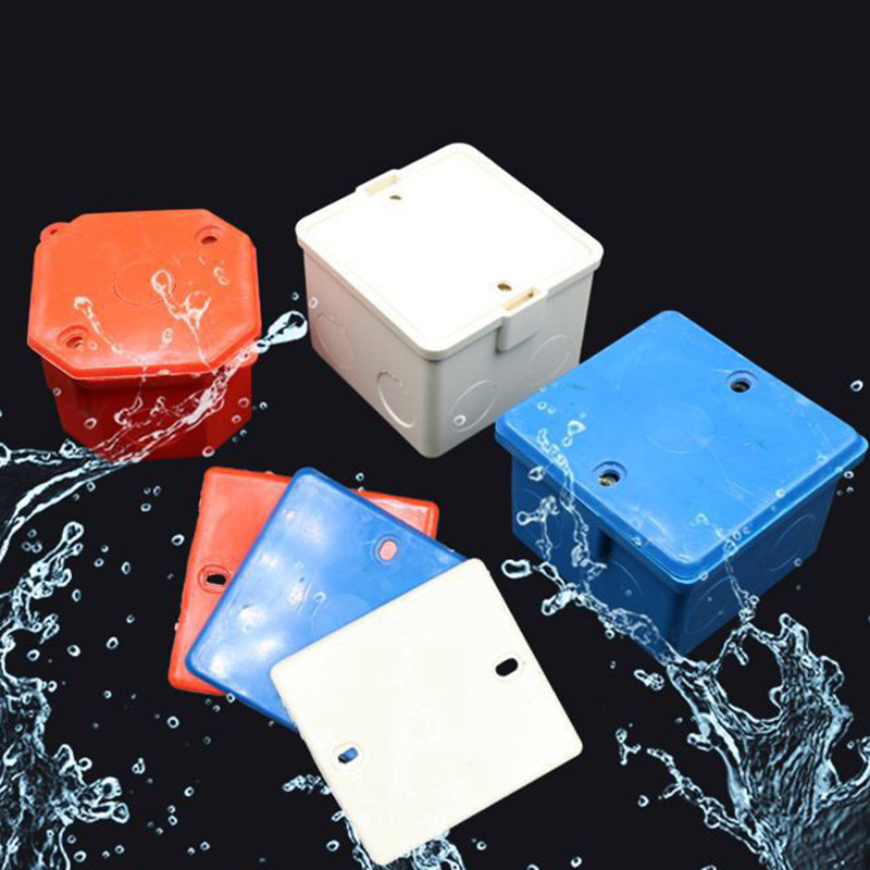 Podesiva montažna kutija Kazetna sklopka Utičnica Razvodna kutija Skrivena skrivena unutarnja montažna kutija Tip poklopca 86 Bijela crvena kutija