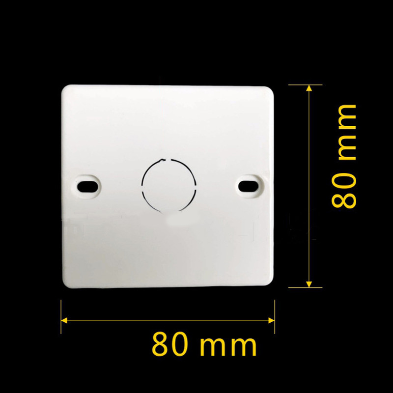 Podesiva montažna kutija Kazetna sklopka Utičnica Razvodna kutija Skrivena skrivena unutarnja montažna kutija Tip poklopca 86 Bijela crvena kutija