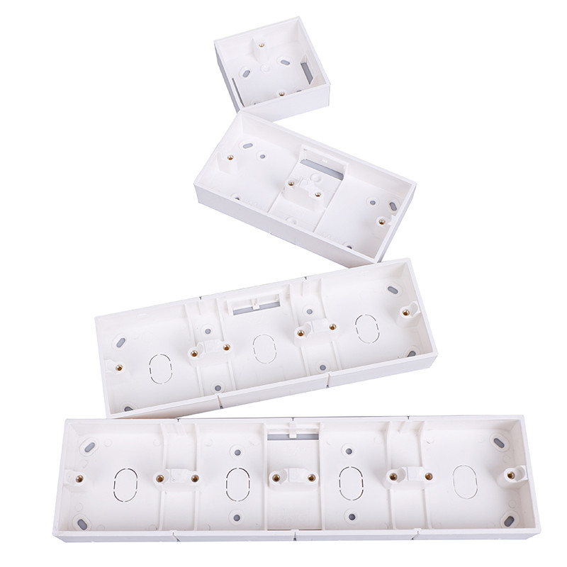 86 Tip 2/3/4 utičnica za višestruki prekidač, donja razvodna kutija, zidna utičnica, tamna kutija
