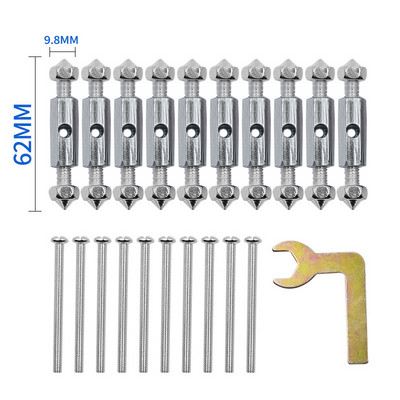 118/86 Tip Zidni prekidač Kazeta Donje kućište Alati za popravak oštećenja Nosač podesive duljine Poluga Utičnica Vijak 1 set (10 kom.)