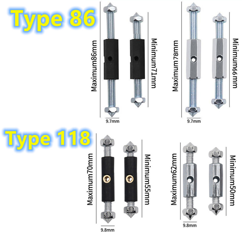 118/86 Tip Zidni prekidač Kazeta Donje kućište Alati za popravak oštećenja Nosač podesive duljine Poluga Utičnica Vijak 1 set (10 kom.)
