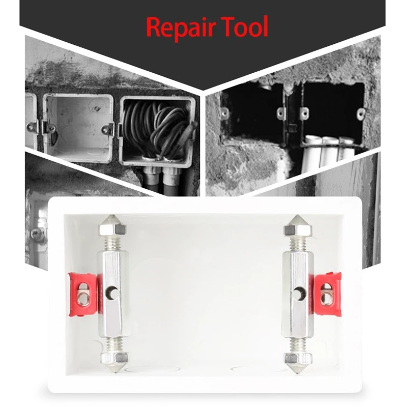 118/86 Tip Zidni prekidač Kazeta Donje kućište Alati za popravak oštećenja Nosač podesive duljine Poluga Utičnica Vijak 1 set (10 kom.)