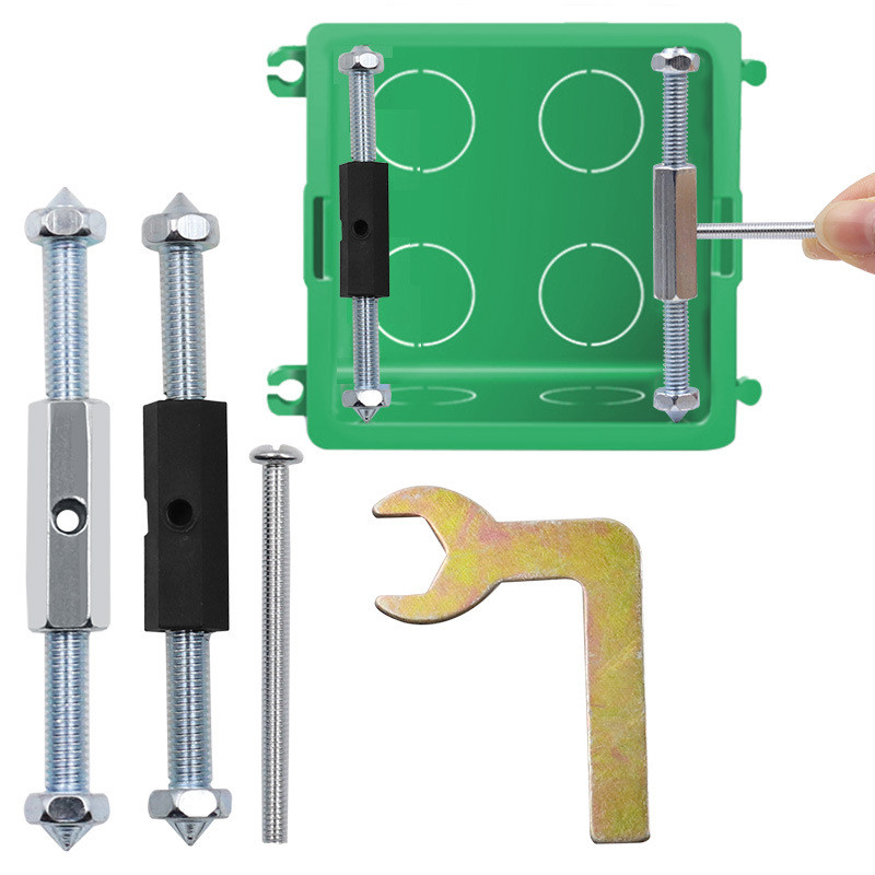 118/86 Tip Zidni prekidač Kazeta Donje kućište Alati za popravak oštećenja Nosač podesive duljine Poluga Utičnica Vijak 1 set (10 kom.)