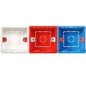 1 gab. Montāžas kārba Kasešu slēdža ligzda Sadales kārba Slēptā iekšējā montāžas kārba 86 Tips Slēdža ligzda Balta Sarkana Zila