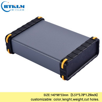 Θήκη περιβλήματος κουτιού αλουμινίου για ηλεκτρονικά DIY κουτί διακλάδωσης αλουμινένιο περίβλημα ηχείων θήκη οργάνων diy 140*96*33mm