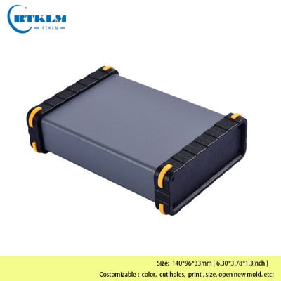 Kućište kućišta od aluminijske kutije za elektroniku DIY razvodna kutija aluminijsko projektno kućište zvučnika DIY kućište za instrumente 140*96*33 mm