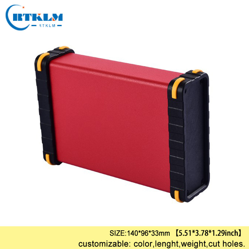 Kućište kućišta od aluminijske kutije za elektroniku DIY razvodna kutija aluminijsko projektno kućište zvučnika DIY kućište za instrumente 140*96*33 mm
