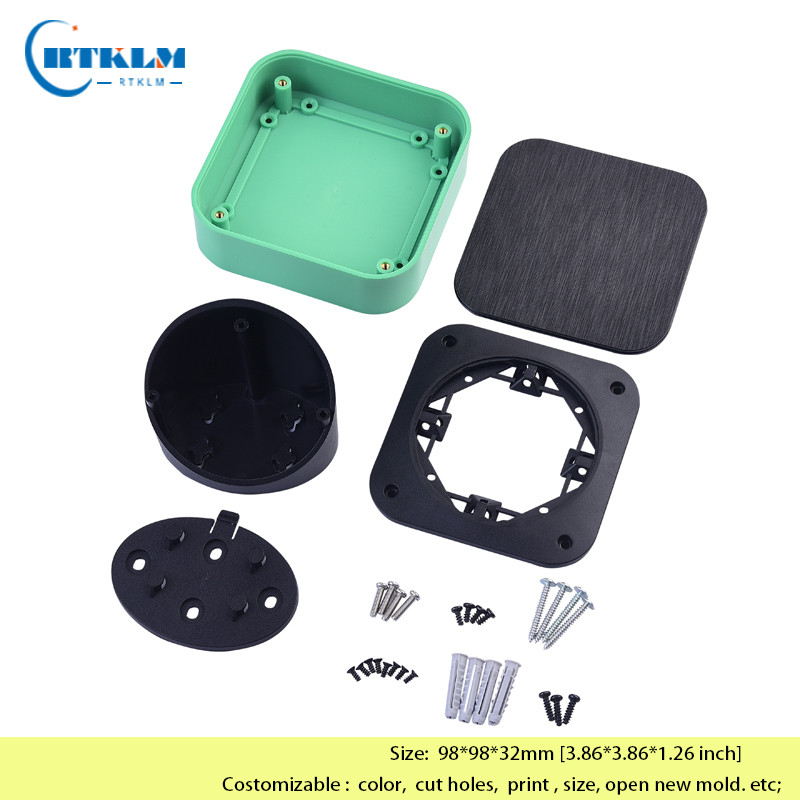 DIY stolna kutija Visokokvalitetna zidna razvodna kutija abs Plastična kutija Elektronički projekt kutija za stupove Kutija za instrumente 98*98*32 mm