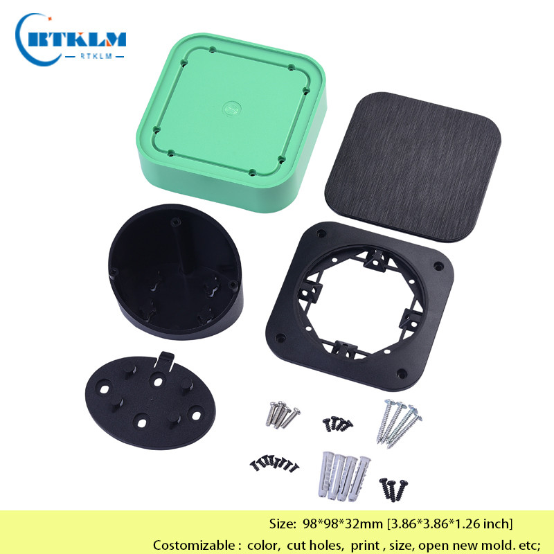 DIY stolna kutija Visokokvalitetna zidna razvodna kutija abs Plastična kutija Elektronički projekt kutija za stupove Kutija za instrumente 98*98*32 mm