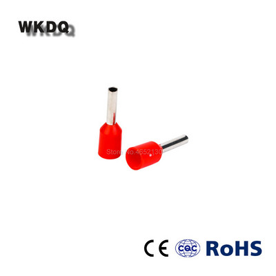 E0508 E0510 E0512 vasest kaitserõngad 1000 tk 0,5 mm² kaabel 20 AWG presstraadi külma otsa pistik 0,5 mm^2 VE0508 isoleeritud klemm
