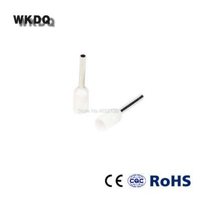 E0508 E0510 E0512 vasest kaitserõngad 1000 tk 0,5 mm² kaabel 20 AWG presstraadi külma otsa pistik 0,5 mm^2 VE0508 isoleeritud klemm