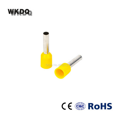 E0508 E0510 E0512 vasest kaitserõngad 1000 tk 0,5 mm² kaabel 20 AWG presstraadi külma otsa pistik 0,5 mm^2 VE0508 isoleeritud klemm