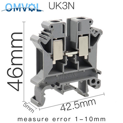 UK2.5B/UK3N/UK5N/UK6N/UK10N/UK16N Vodilica Terminalni blok Konektor Terminal Izdržljiv