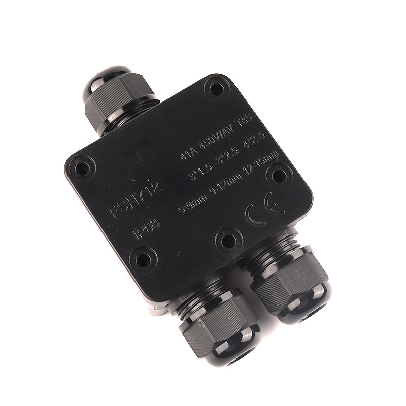 IP68 2/3 smjerna plastična vanjska vodootporna električna razvodna kutija sa žičanim terminalnim konektorom za raspon kabela od 5 mm do 9 mm