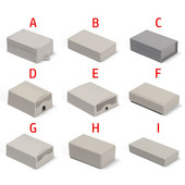 Augstas kvalitātes ABS plastmasas balts 9 izmēru instrumentu korpuss ūdensnecaurlaidīgs vāks projekta korpusa kastes elektroniskā projekta kaste