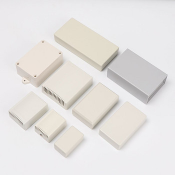 Висококачествена ABS пластмаса Бяла 9 размера Кутия за инструменти Водоустойчив капак Кутии за проекти Кутии за електронни проекти