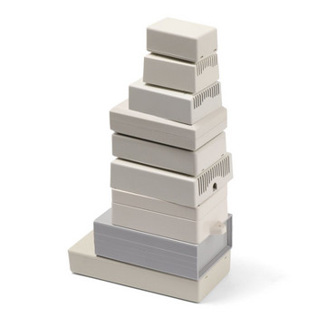Висококачествена ABS пластмаса Бяла 9 размера Кутия за инструменти Водоустойчив капак Кутии за проекти Кутии за електронни проекти