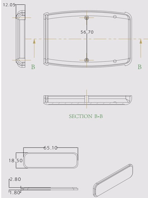 LK-HC01 Plastična projektna kutija Ručno kućište za elektroničke projekte Električna razvodna kutija 118x78x24 mm