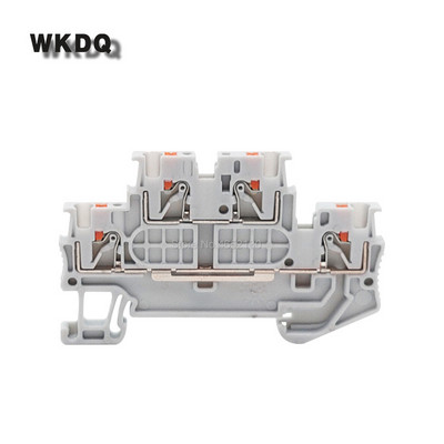 10 gab. PTTB1.5/S iespiežamās stieples savienotājs, dubults 2 līmeņu PT 1,5 mm kabelis, savieno elektrisko spraudni Din sliedes spaiļu bloks PTTB 1.5/S