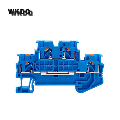 10 gab. PTTB1.5/S iespiežamās stieples savienotājs, dubults 2 līmeņu PT 1,5 mm kabelis, savieno elektrisko spraudni Din sliedes spaiļu bloks PTTB 1.5/S