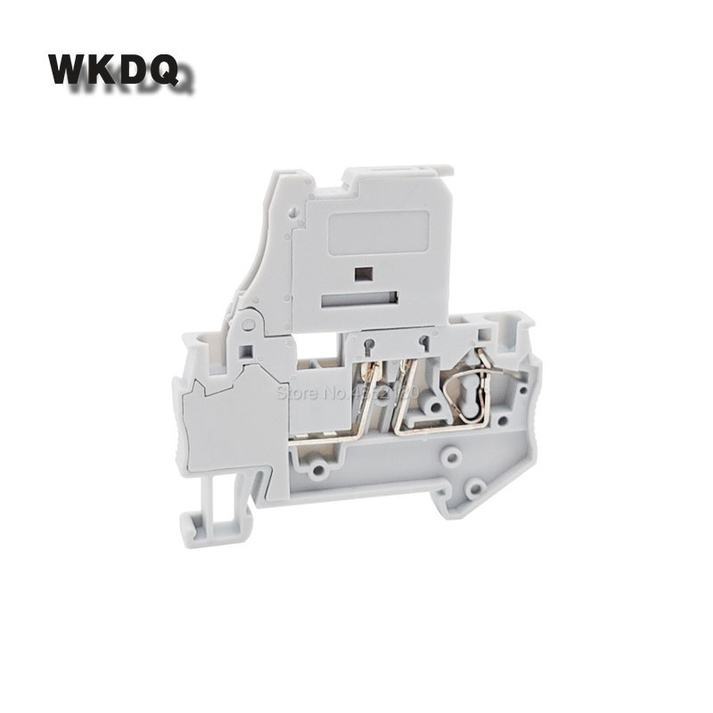 ST4-HESI 10Gb. drošinātāju moduļu spaiļu bloki 5X20mm montāža uz NS 35 atsperu sprosts savienojums NS35 DIN sliedes savienotāji ST 4-HESI