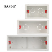 Sienas montāžas kārba Savienojuma kārbas Apakšējā kasete gaismas slēdža ligzdai 186mm 144mm 107mm Dekorācija Mājas Universāls Modelis 118