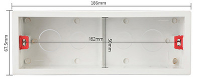 Sienas montāžas kārba Savienojuma kārbas Apakšējā kasete gaismas slēdža ligzdai 186mm 144mm 107mm Dekorācija Mājas Universāls Modelis 118