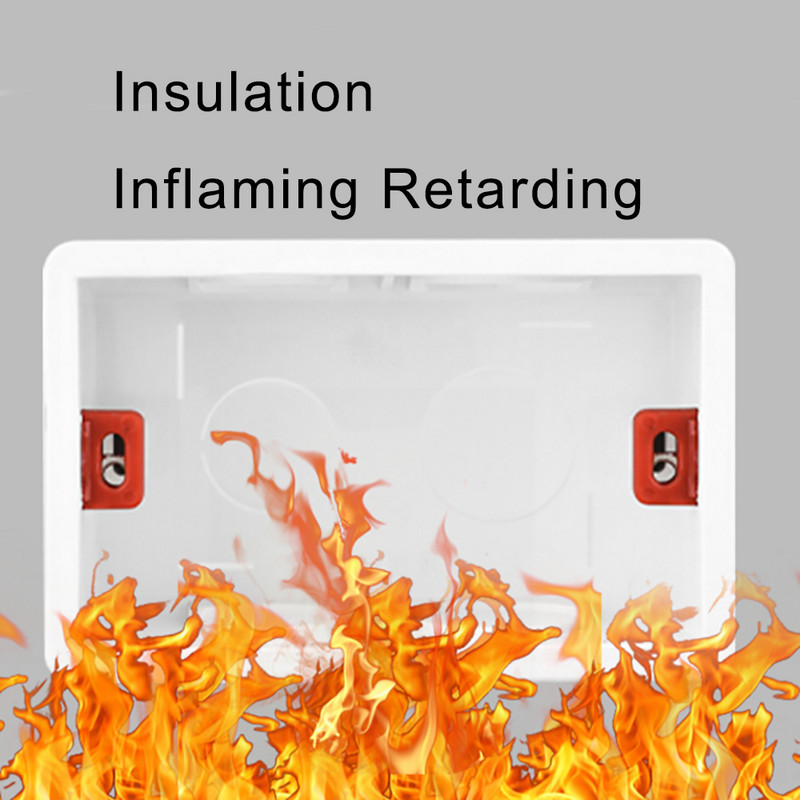 Sienas montāžas kārba Savienojuma kārbas Apakšējā kasete gaismas slēdža ligzdai 186mm 144mm 107mm Dekorācija Mājas Universāls Modelis 118