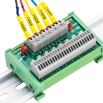 Ράγα DIN Τερματικού μπλοκ διανομής αισθητήρα PLC Συμβατό με αισθητήρα απόστασης 2 συρμάτων & 3 συρμάτων