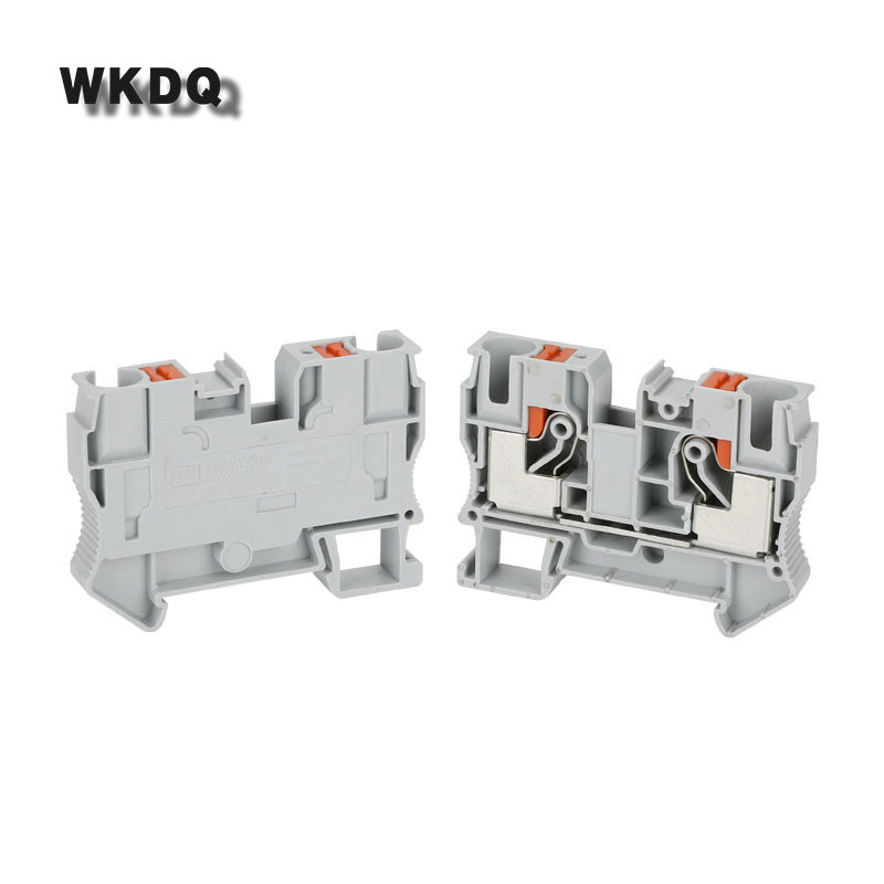 PT10 5 kom. utikač s oprugom koja se provlači kroz traku PT-10 Žica Električni konektor Din rail terminalni blok bez vijaka PT 10