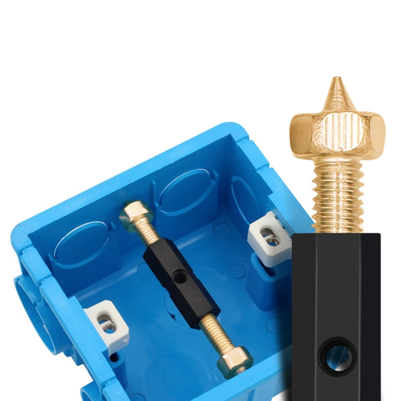 10 gabalu kasešu remonta elektrisko kārbu remonta kasešu skrūvju atbalsta stienis sienai piestiprinātai slēdžu kārbai Dropshipping