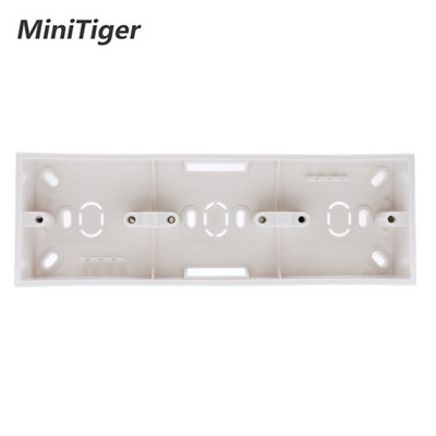 Κουτί εξωτερικής τοποθέτησης Minitiger 258mm*86mm*34mm για Διακόπτης ή Υποδοχή Τριπλής Αφής Τύπου 86 Εφαρμογή για οποιαδήποτε θέση επιφάνειας τοίχου