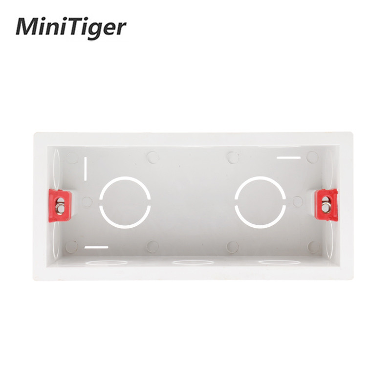 Minitiger super kvaliteta 144 mm * 67,5 mm unutarnja montažna kutija, stražnja kazeta za 154 mm * 72 mm zidno svjetlo na dodir i USB utičnicu