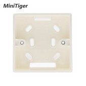 Minitiger vanjska kutija za ugradnju 86 mm * 86 mm * 34 mm za 86 mm standardni prekidač osjetljiv na dodir i utičnicu za bilo koji položaj zidne površine