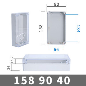 Ūdensizturīgs plastmasas sadales kārbas caurspīdīgs vāks Korpuss elektronisko instrumentu korpusa korpuss Elektriskais projekts āra kastes