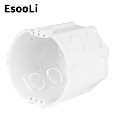 EsooLi EU European Standard 73*62MM Cassette Universal Wall Mounting Box for Wall Switch and Socket Back Box Pop