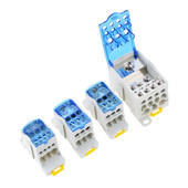 UKK80A 125A 160A 250A 400A 500A spaiļu bloks 1 daudzās Out Din Rail sadales kārbās universāls elektrisko vadu savienotājs