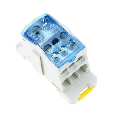 UKK80A 125A 160A 250A 400A 500A spaiļu bloks 1 daudzās Out Din Rail sadales kārbās universāls elektrisko vadu savienotājs