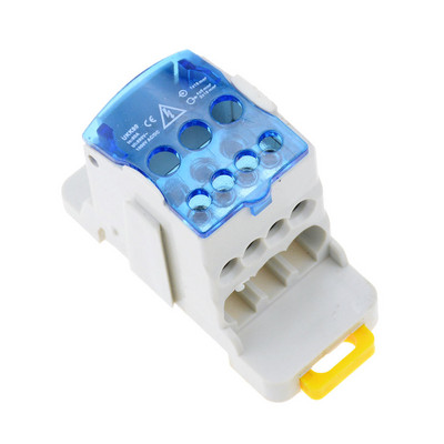 UKK80A 125A 160A 250A 400A 500A spaiļu bloks 1 daudzās Out Din Rail sadales kārbās universāls elektrisko vadu savienotājs