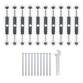 10 gab. Sienas stiprinājuma slēdža kārbas remonta instrumenta slepenā kaste 86 mm slēdžu kasešu labotāja atbalsta stieņa elektriķa piederumi