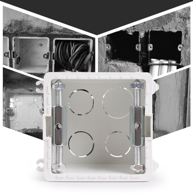 10 gab. Sienas stiprinājuma slēdža kārbas remonta instrumenta slepenā kaste 86 mm slēdžu kasešu labotāja atbalsta stieņa elektriķa piederumi