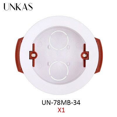 UNKAS Okrugla kutija za suhe obloge za gipsane ploče / suhozidne ploče / gipsane ploče 50 mm Udaljenost ugradnje 32 mm Dubina kutije za ugradnju