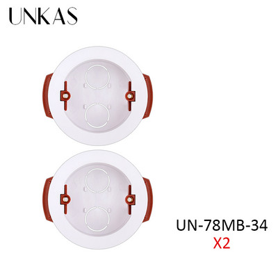 UNKAS Okrugla kutija za suhe obloge za gipsane ploče / suhozidne ploče / gipsane ploče 50 mm Udaljenost ugradnje 32 mm Dubina kutije za ugradnju